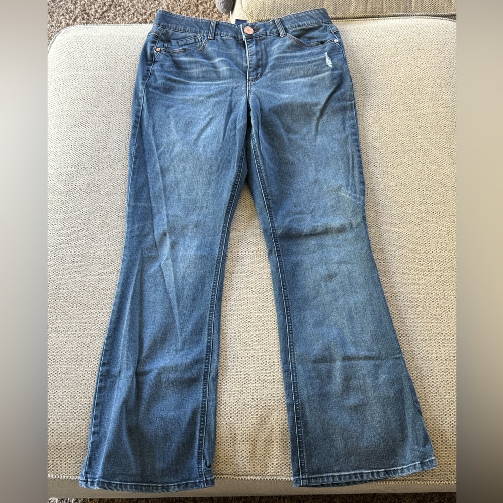 Democracy Wide Leg Jeans in Denim Blue